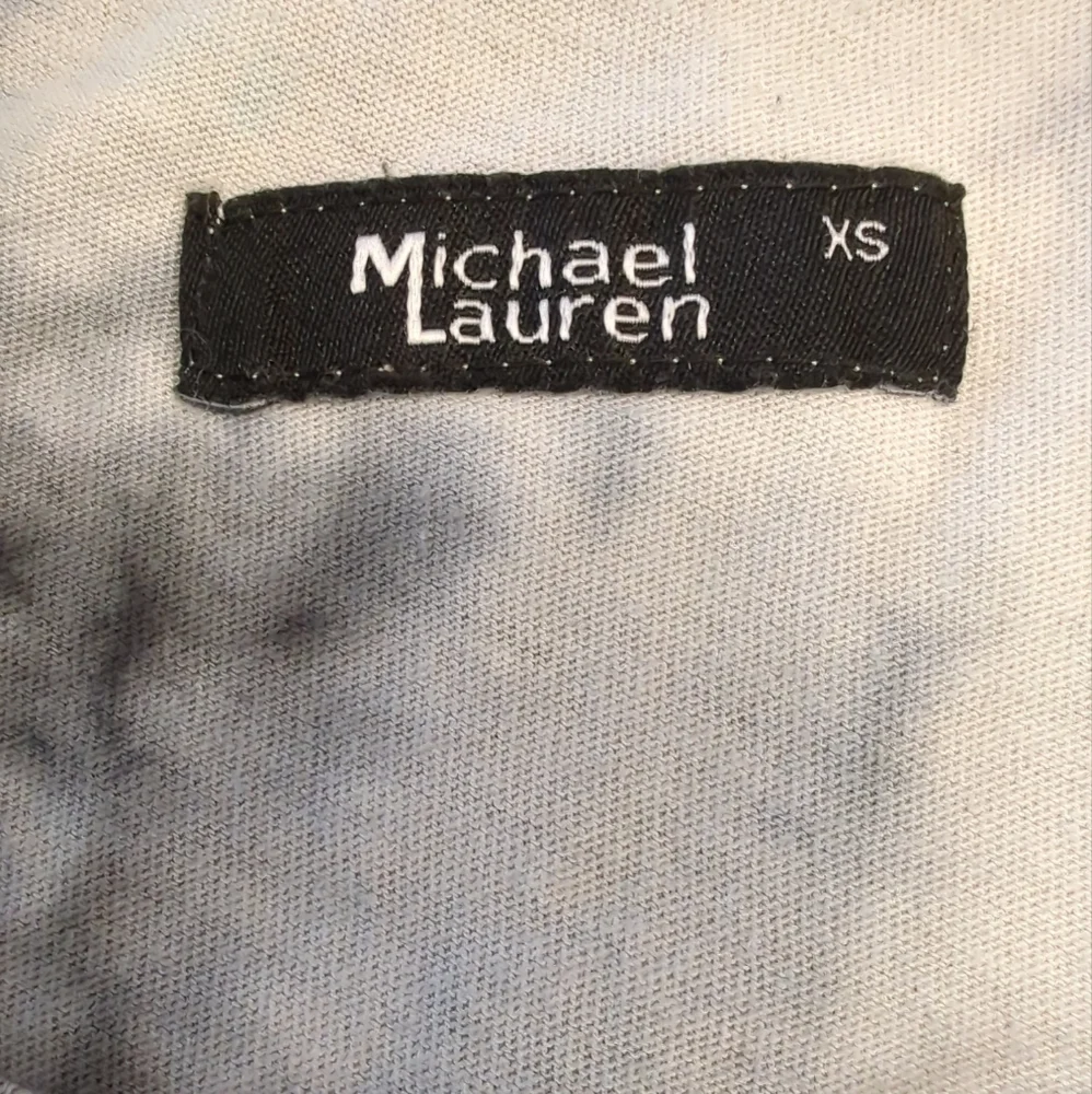 Revolve Michael Lauren Augustus Tie-Dye Midi T-Shirt Dress XS Black Grey EUC - Picture 6 of 9